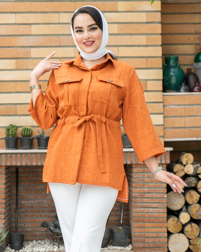 مانتو زنانه اسپرت گت دار کد 12