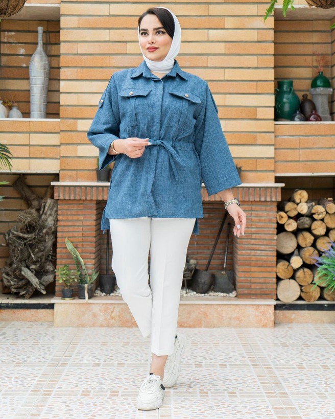 مانتو زنانه اسپرت گت دار کد 12